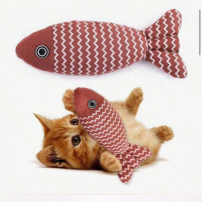 Katzenspielzeug Fisch mit Katzenminze