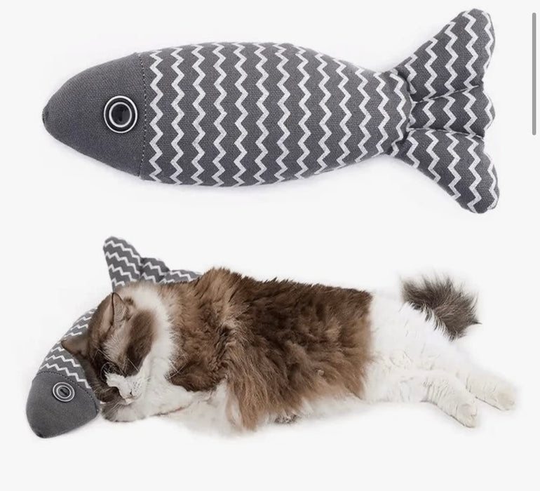 Katzenspielzeug Fisch mit Katzenminze