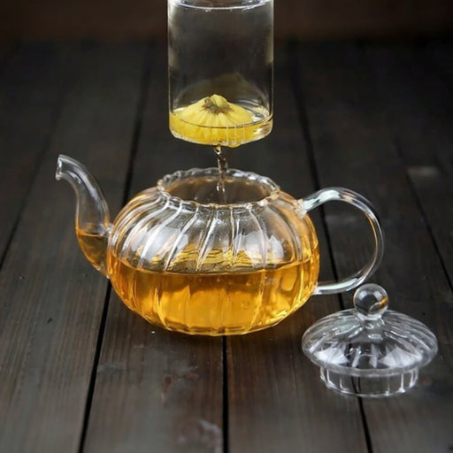 Teekanne aus Glas 