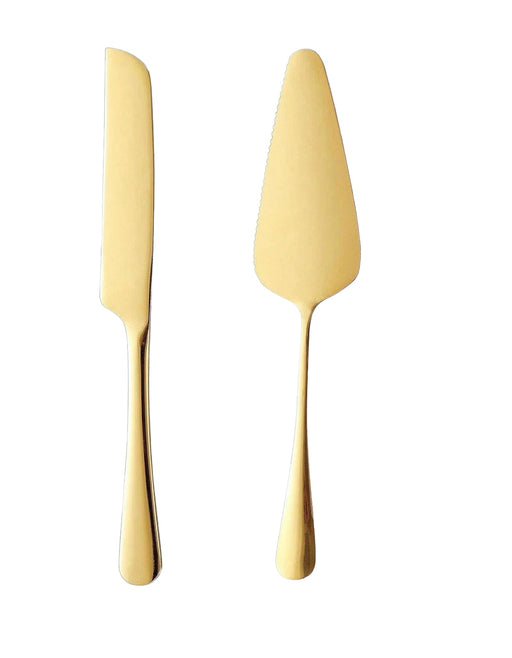 Tortenschneideset Gold